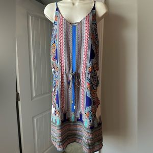 Anthropologie Lucy and Laurel Multicolored Boho Print Dress